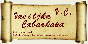 Vasiljka Čabarkapa vizit kartica